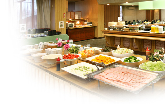 朝食　バイキング会場