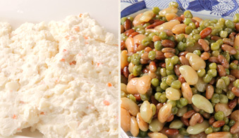 ポテトサラダ、煮豆