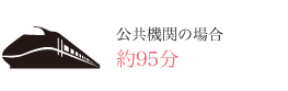 公共機関の場合　約180分